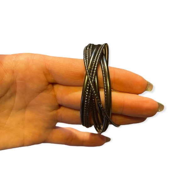 EXPRESS Bronze Bangle Bracelet 3” - Picture 5 of 5